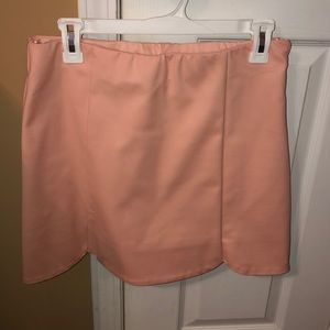 pink scalloped skirt